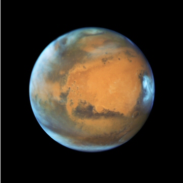 Hubble Space Telescope Mars image